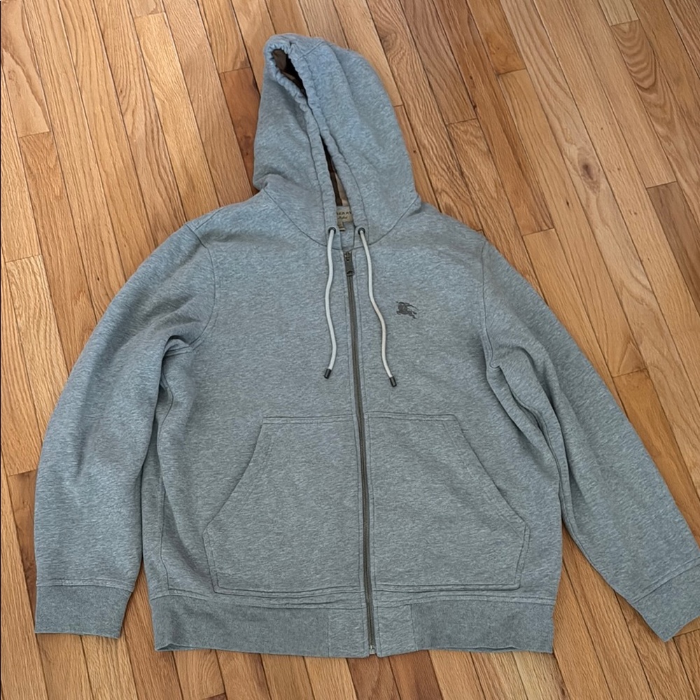 BURBERRY ZIP UP HOODIE